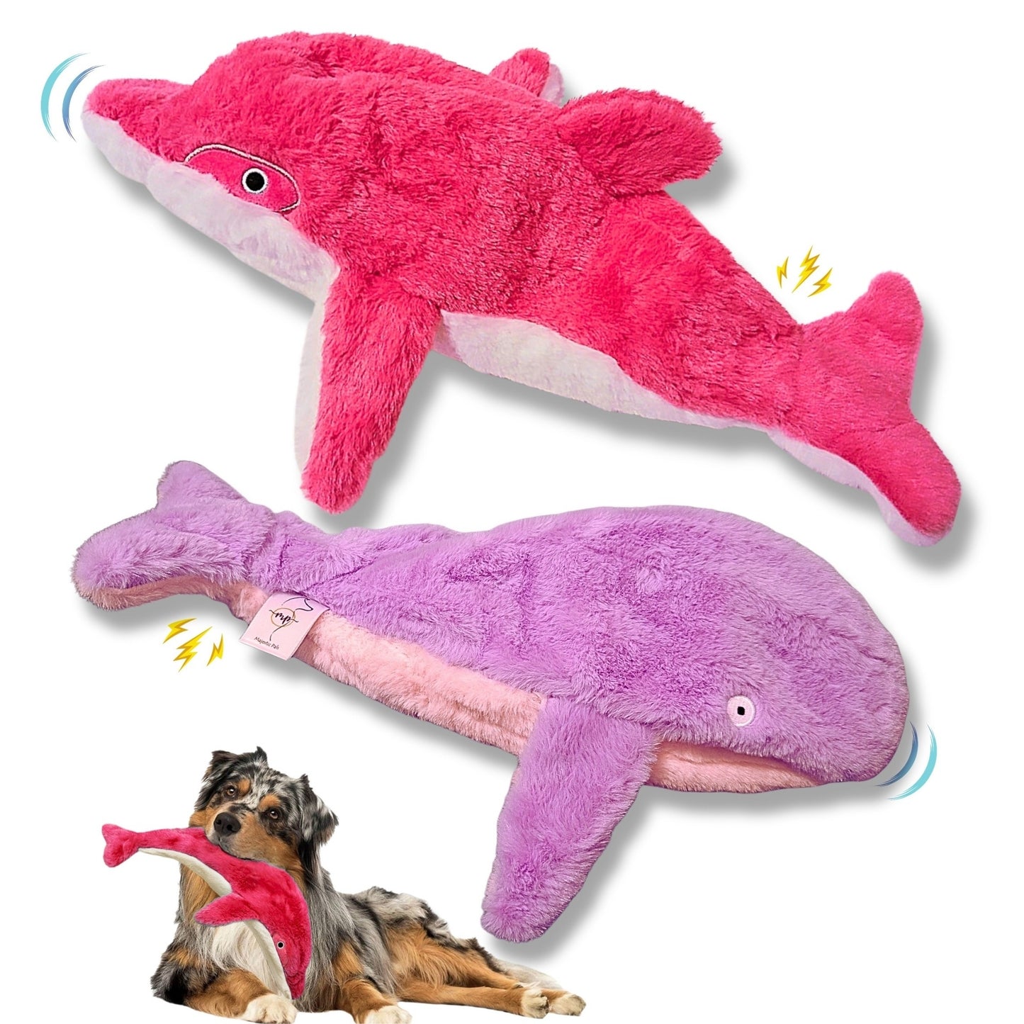 🌊 Ocean Duo Blue - Colorful, squeaky, crinkly fun in a playful pair designed for nonstop entertainment