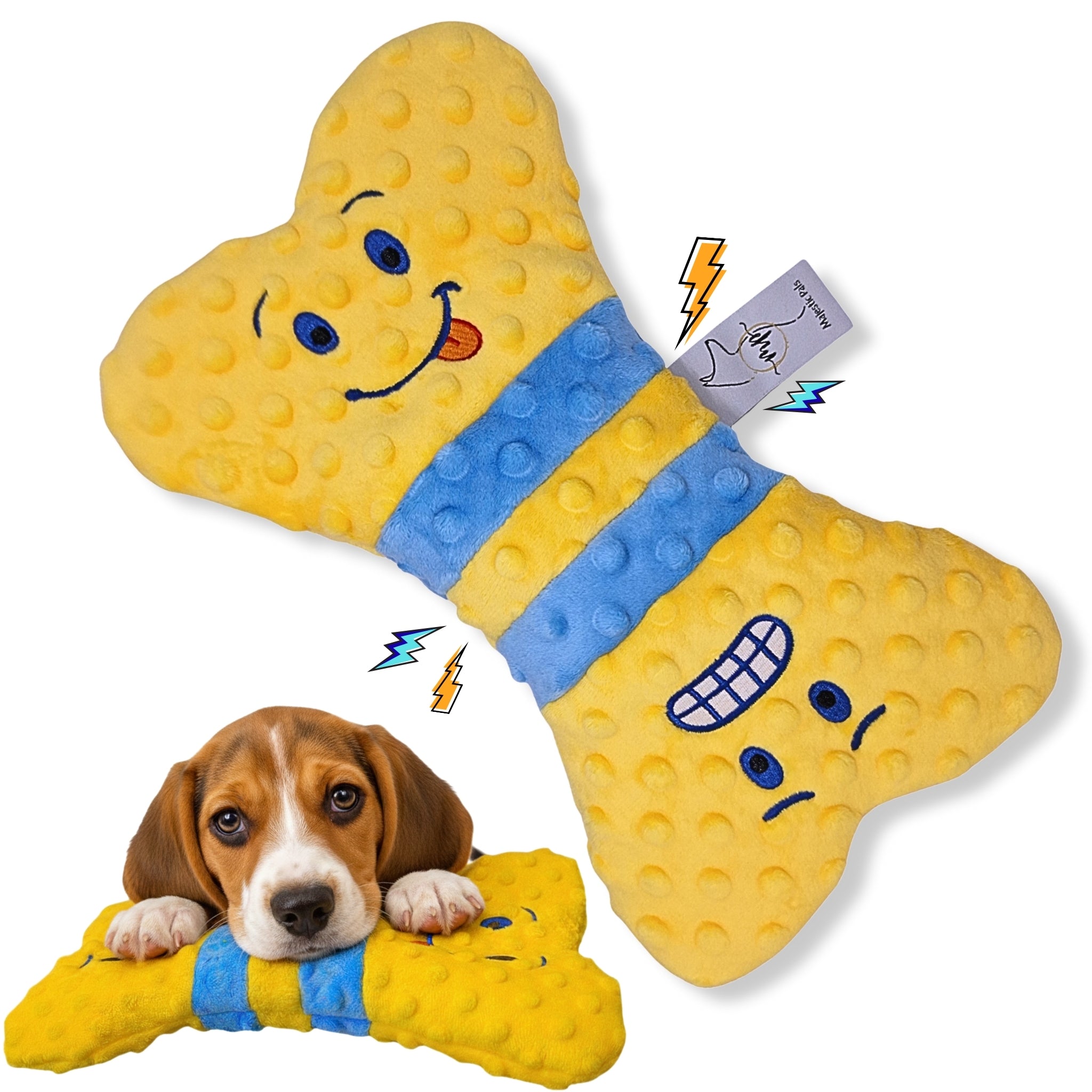 Sir Chomps-a-lot at your service! Big Squeak, Crunchy Crinkle, Endless Fun!