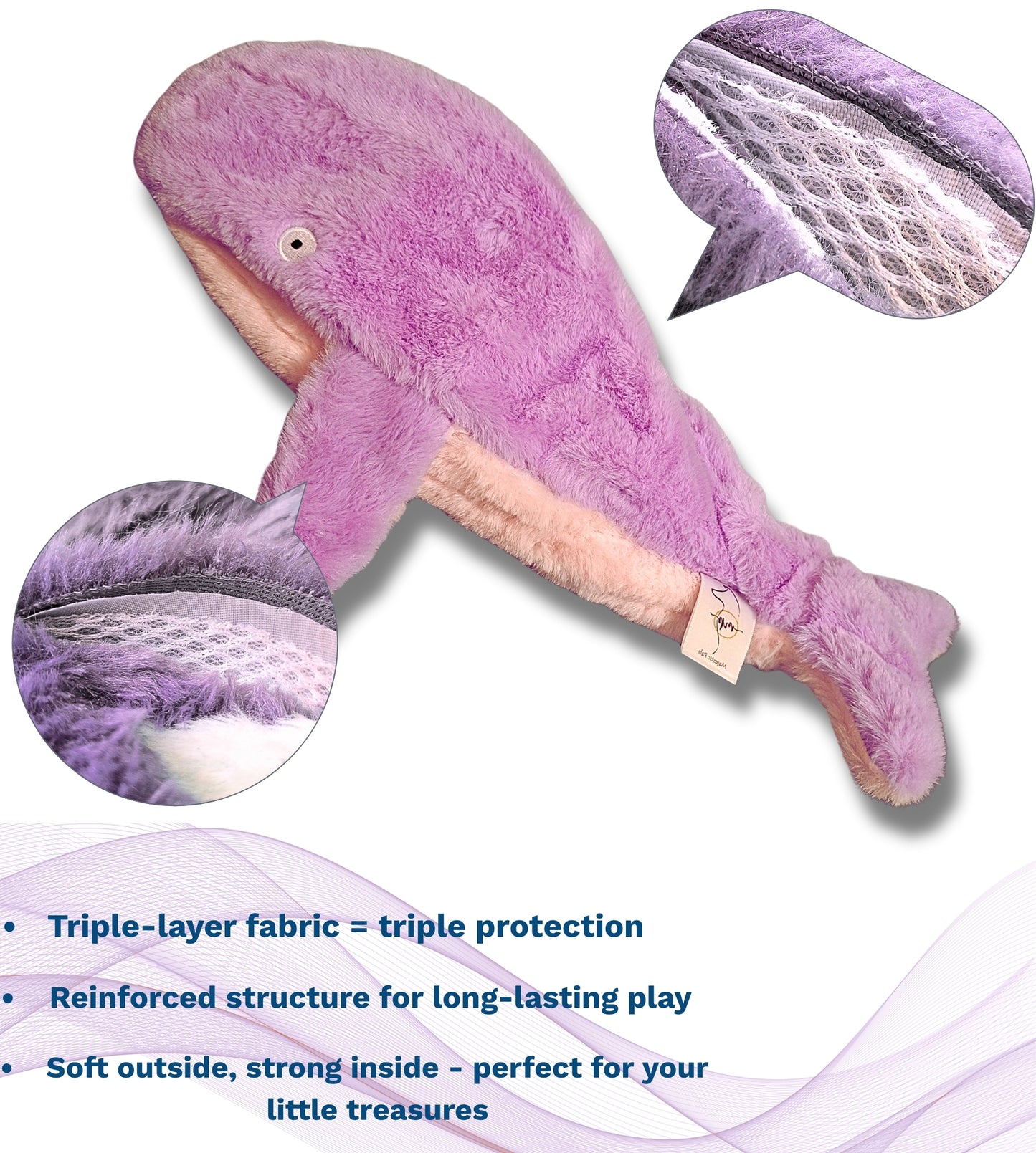 🌊 Ocean Duo Pink - Colorful, squeaky, crinkly fun in a playful pair designed for nonstop entertainment