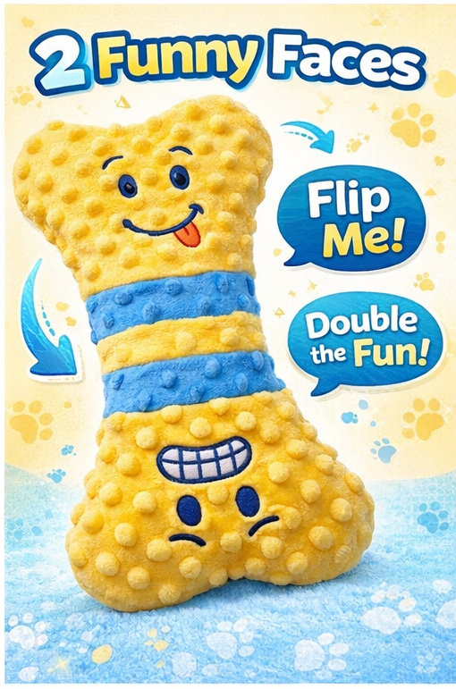 Sir Chomps-a-lot at your service! Big Squeak, Crunchy Crinkle, Endless Fun!