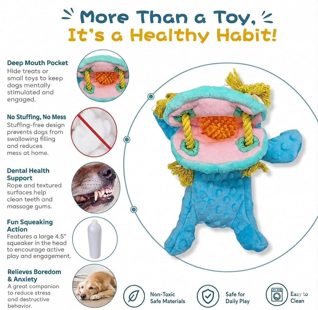 Nibbles – The Tug, Chew & Fetch Buddy with a Surprise Ball-like toy Inside